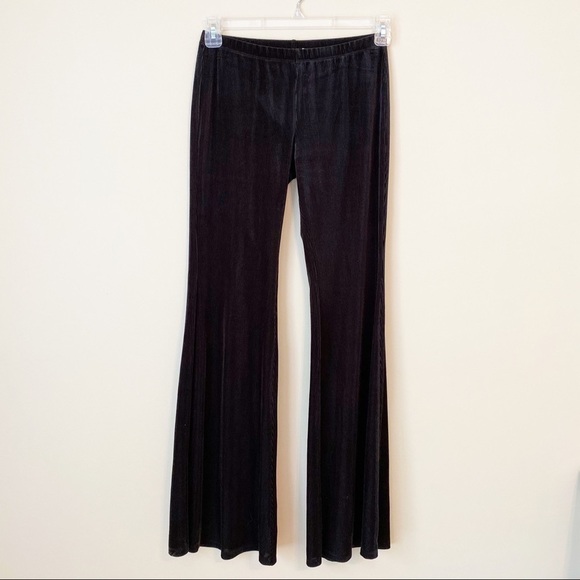 Band of Gypsies Pants - Band of Gypsies Ribbed Flare Black Pants - M